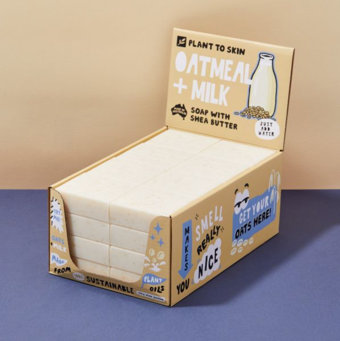 Plant to Skin Oatmeal and Milk Soap 32x100g Carton